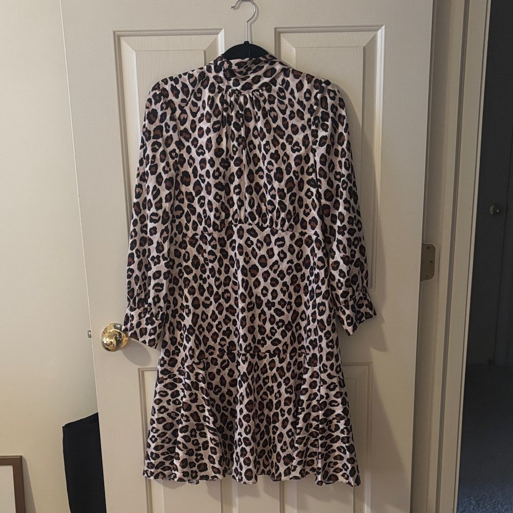 Eliza J Long Sleeve Animal Print Dress